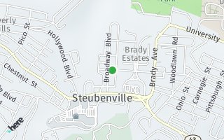 Map of 1912 Oregon Ave 1W, Steubenville, OH 43952, USA