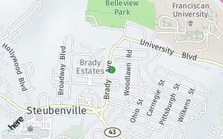 Map of 762 Brady Ave, Steubenville, OH 43952, USA