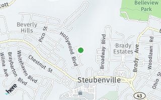 Map of 267 Gramercy, Steubenville, OH 43952, USA