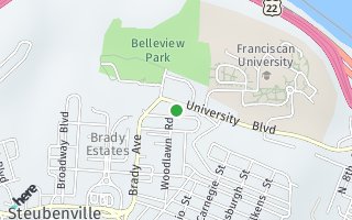 Map of 910 Woodlawn Road, Steubenville, OH 43952, USA