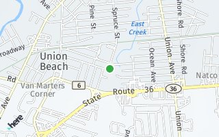 Map of 55 Scholer Drive, Union Beach, NJ 07735, USA