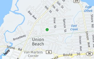 Map of 127 Central Ave, Union Beach, NJ 07735, USA