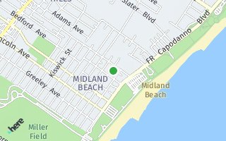 Map of 114 Baden Pl, Staten Island, NY 10306, USA