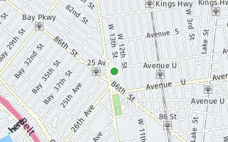 Map of 20 Avenue T, Brooklyn, NY 11223, USA