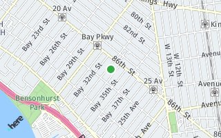 Map of 8633 23rd Ave, Brooklyn, NY 11214, USA