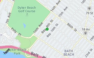 Map of 143 Bay 8th Street, Brooklyn, NY 11228, USA