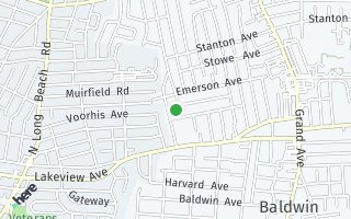 Map of 520 Irving Place, Baldwin, NY 11510, USA