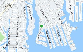 Map of 36 Lucinda Drive, Babylon, NY 11702, USA