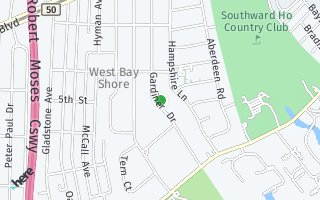 Map of 917 Gardiner Drive, Bay Shore, NY 11706, USA