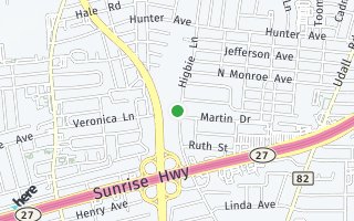 Map of 582 Higbie Lane, West Islip, NY 11795, USA