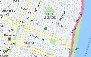 Map of East 3rd Street @ Avenue B MRG-H1, New York, NY 10009, USA