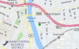 Map of 11 Bergen Street 526 SF, Harrison, NJ 07029, USA