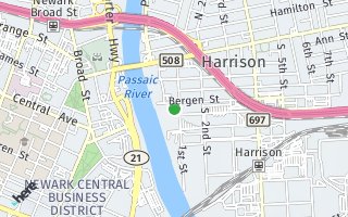 Map of 15 Bergen Street 568 SF, Harrison, NJ 07029, USA