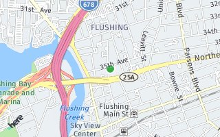 Map of 134-04 35 Ave, Flushing, NY 11354, USA