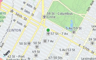 Map of 200 West 57 Street PENTHOUSES, Manhattan, NY 10019, USA