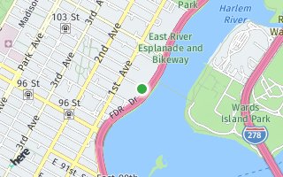 Map of East 102nd Street MRG-233, New York, NY 10029, USA
