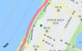 Map of 317 West 87th Street 6C, New York,, NY 10024, USA