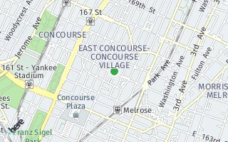 Map of 1025 COLLEGE AVE, BRONX, NY 10456, USA