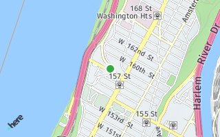 Map of 821 Riverside Drive 2B, New York, NY 10032, USA