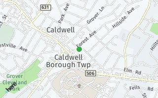 Map of 22 Forest Ave, Caldwell, NJ 07006, USA