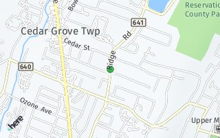 Map of 300 Ridge Road, Cedar Grove, NJ 07009, USA