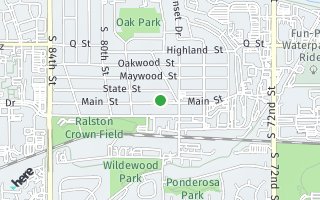 Map of 7732 Main St, Ralston, NE 68127, USA