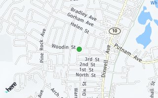 Map of 140 Woodin Street, Hamden, CT 06514, USA