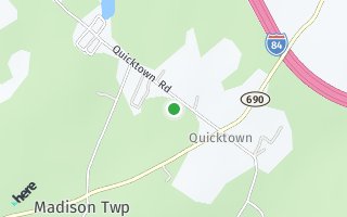 Map of 3330 Quicktown Road, Madison Township, PA 18436, USA