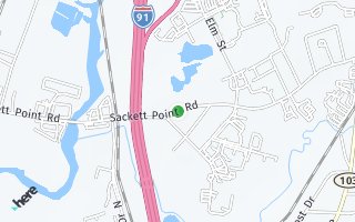 Map of 166 Sackett Point Road, North Haven, CT 06473, USA