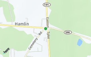 Map of 454 Cemetery Road, Hamlin, PA 18427, USA