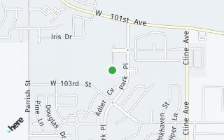 Map of 10248 Sentry Drive, Saint John, IN 46373, USA