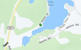 Map of 288 W Shore Drive, Lake Ariel, PA 18436, USA