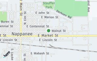 Map of 752 E Walnut St., Nappanee, IN 46550, USA