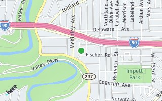 Map of 2301 Ogontz Ave, Lakewood, OH 44107, USA