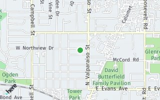 Map of 208 Northview Drive, Valparaiso, IN 46383, USA