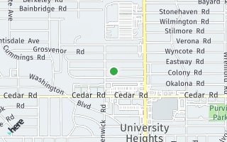 Map of 3884 Warrendale Rd ,, South Euclid, OH 44118, USA