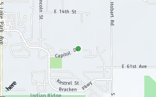 Map of 1114 Capitol Drive, Hobart, IN 46342, USA