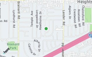 Map of 1697 Gilbert Drive, Mayfield Hts, OH 44124, USA