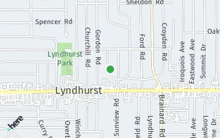 Map of 1395 Beaconfield Road, Lyndhurst, OH 44124, USA