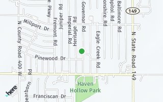 Map of 718 Governor Road, Valparaiso, IN 46385, USA
