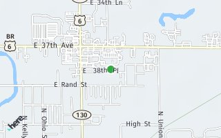 Map of 1824 East 38th Place, Hobart, IN 46342, USA