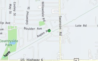 Map of 5497 Aspen Avenue, Portage, IN 46368, USA