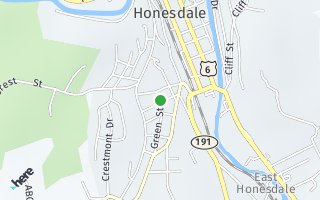 Map of 121 Russell Street, Honesdale, PA 18431, USA