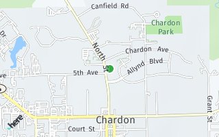 Map of 306 North St, Chardon, OH 44024, USA