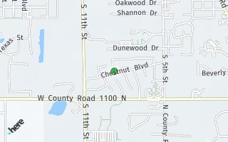 Map of 1541 Fox Point Drive, Chesterton, IN 46304, USA
