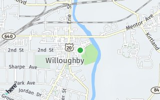 Map of Glenn Ave, Willoughby, OH 44094, USA