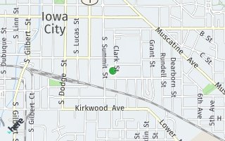 Map of 717  Clark St, Iowa City, IA 52240, USA