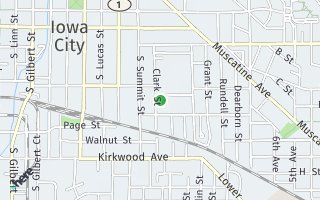 Map of 706 Clark St, Iowa City, IA 52240, USA