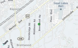 Map of 7994 Brentwood Road, Mentor, OH 44060, USA