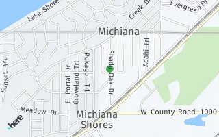 Map of 221 Shady Oak Drive, Michiana Shores, IN 46360, USA